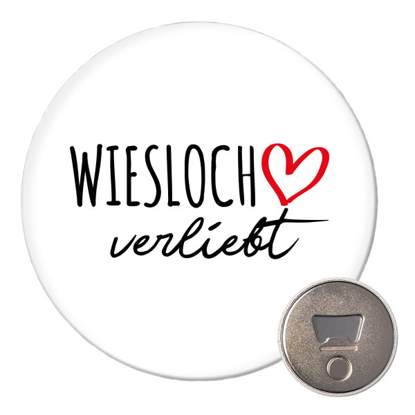 Magnet Wiesloch verliebt 59mm Kühlschrankmagnet Flaschenöffner