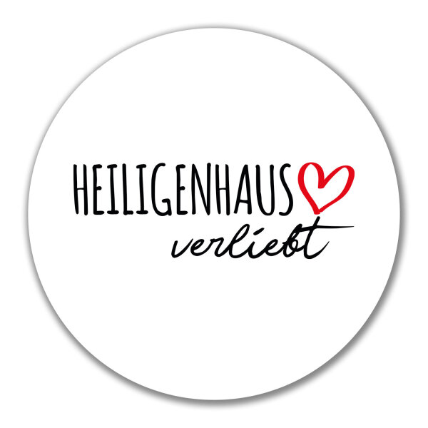Aufkleber Heiligenhaus verliebt 10cm Sticker