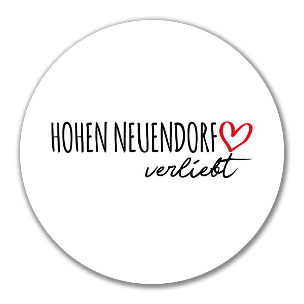 Aufkleber Hohen Neuendorf verliebt 10cm Sticker
