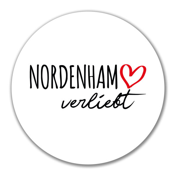 Aufkleber Nordenham verliebt 10cm Sticker