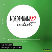 Aufkleber Nordenham verliebt 10cm Sticker
