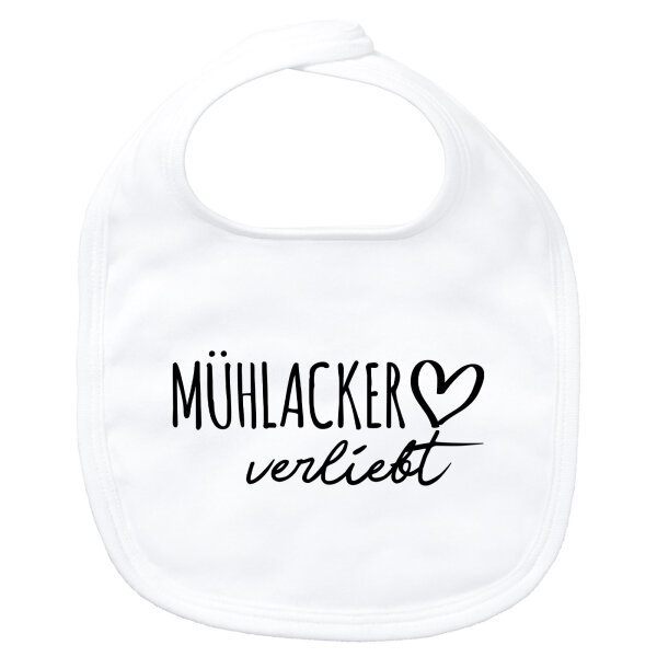Baby Lätzchen Mühlacker verliebt Klettverschluss