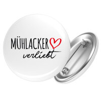 Button Mühlacker verliebt Anstecker