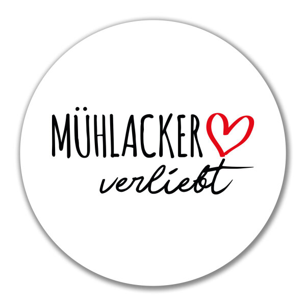 Aufkleber Mühlacker verliebt 10cm Sticker