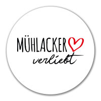 Aufkleber Mühlacker verliebt 10cm Sticker