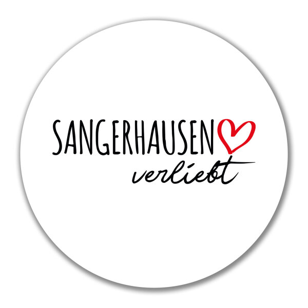 Aufkleber Sangerhausen verliebt 10cm Sticker