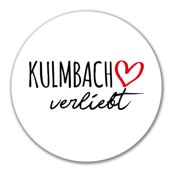 Aufkleber Kulmbach verliebt 10cm Sticker