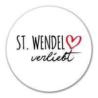 Aufkleber St. Wendel verliebt 10cm Sticker
