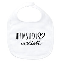 Baby Lätzchen Helmstedt verliebt Klettverschluss
