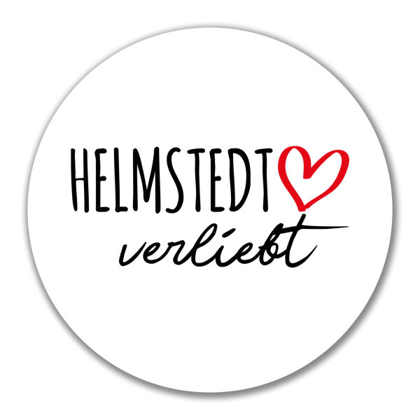 Aufkleber Helmstedt verliebt 10cm Sticker