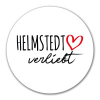 Aufkleber Helmstedt verliebt 10cm Sticker