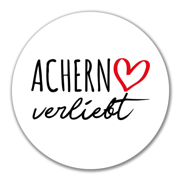 Aufkleber Achern verliebt 10cm Sticker