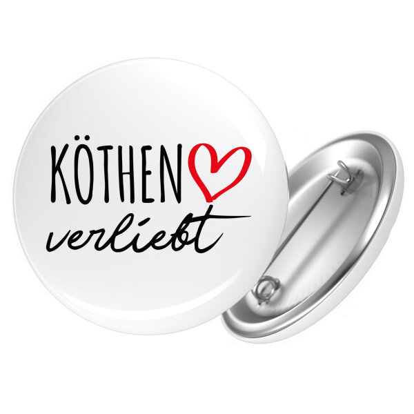 Button Köthen Anhalt verliebt Anstecker