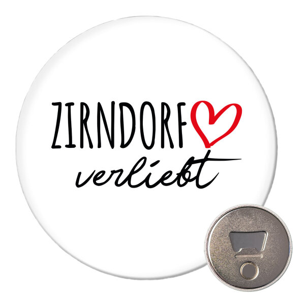 Magnet Zirndorf verliebt 59mm Kühlschrankmagnet Flaschenöffner