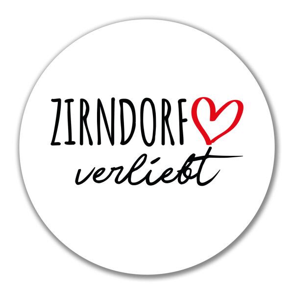 Aufkleber Zirndorf verliebt 10cm Sticker