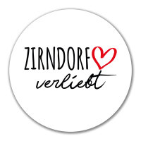 Aufkleber Zirndorf verliebt 10cm Sticker