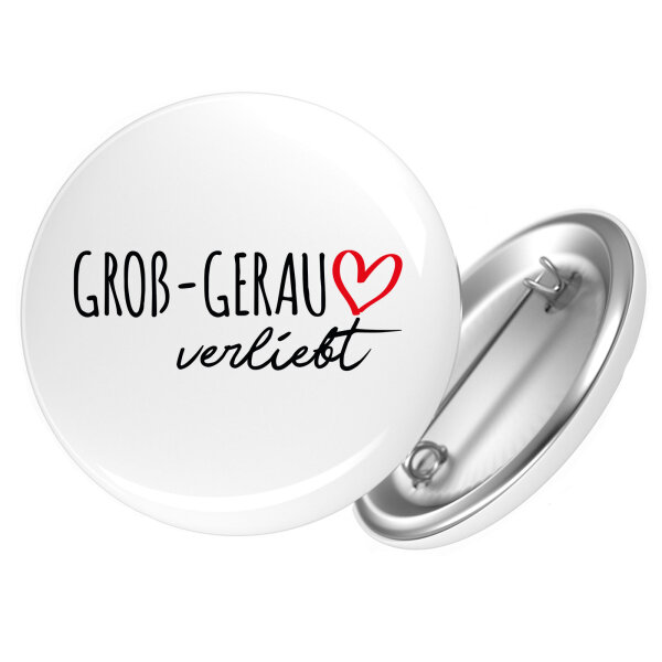 Button Groß-Gerau verliebt Anstecker