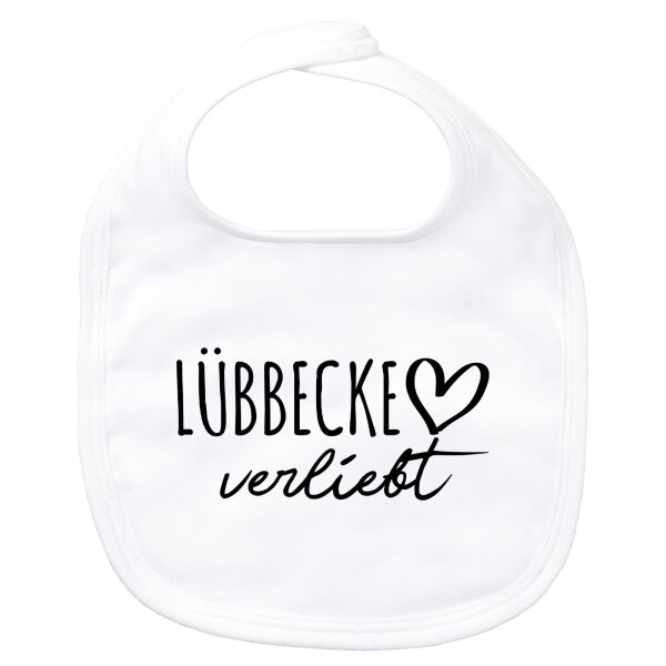 Baby Lätzchen Lübbecke verliebt Klettverschluss