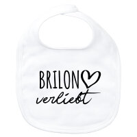 Baby Lätzchen Brilon verliebt Klettverschluss
