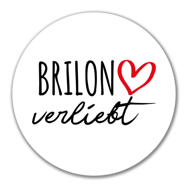 Aufkleber Brilon verliebt 10cm Sticker