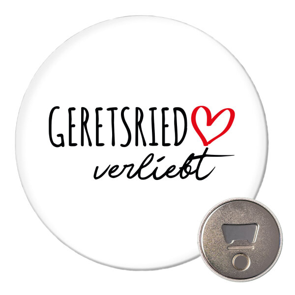 Magnet Geretsried verliebt 59mm Kühlschrankmagnet Flaschenöffner