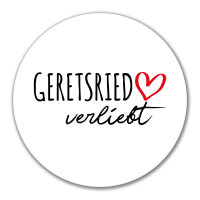 Aufkleber Geretsried verliebt 10cm Sticker