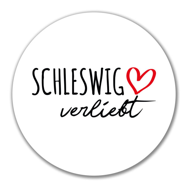 Aufkleber Schleswig verliebt 10cm Sticker