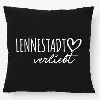 Kissen Lennestadt verliebt 40x40cm