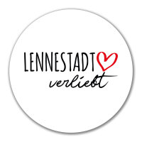 Aufkleber Lennestadt verliebt 10cm Sticker