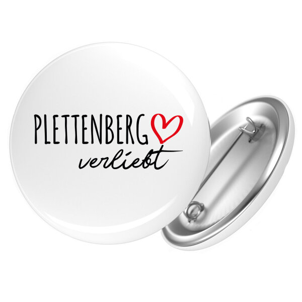 Button Plettenberg verliebt Anstecker