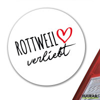 Aufkleber Rottweil verliebt 10cm Sticker