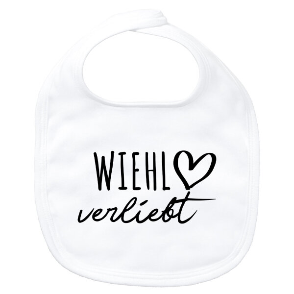 Baby Lätzchen Wiehl verliebt Klettverschluss