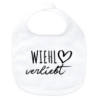 Baby Lätzchen Wiehl verliebt Klettverschluss