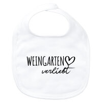 Baby Lätzchen Weingarten verliebt Klettverschluss