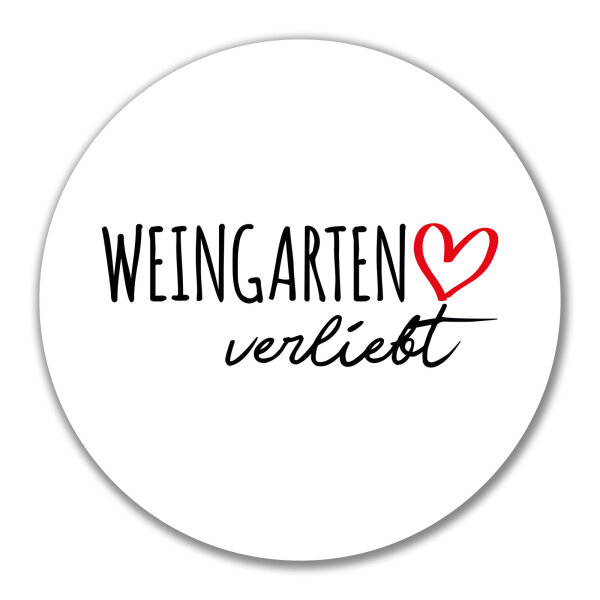 Aufkleber Weingarten verliebt 10cm Sticker