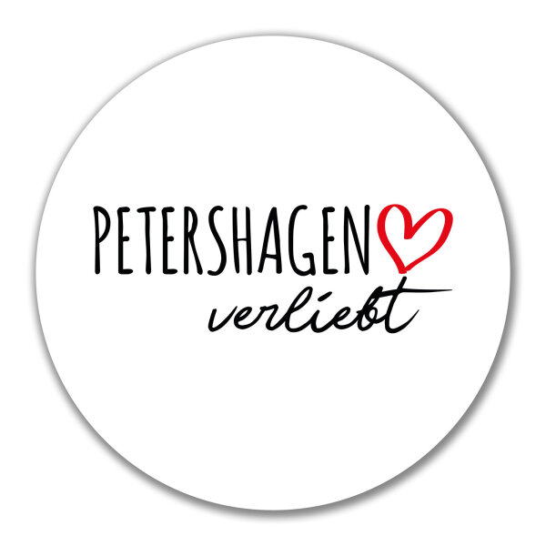 Aufkleber Petershagen verliebt 10cm Sticker