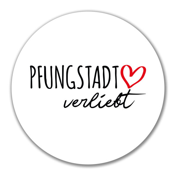 Aufkleber Pfungstadt verliebt 10cm Sticker