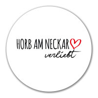 Aufkleber Horb am Neckar verliebt 10cm Sticker
