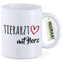 Kaffeetasse Tierarzt mit Herz 330ml