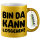 Glitzertasse Bin da  kann losgehen 330ml