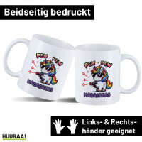 Kaffeetasse Pew Pew Madafakas cooles Einhorn 330ml