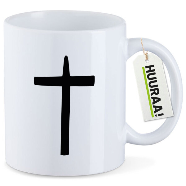 Kaffeetasse Kreuz Christentum 330ml