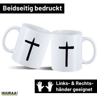 Kaffeetasse Kreuz Christentum 330ml