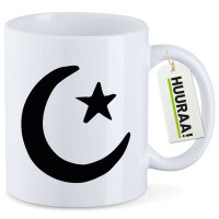Kaffeetasse Halbmond und Stern Islam 330ml