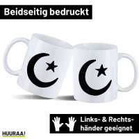 Kaffeetasse Halbmond und Stern Islam 330ml