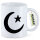 Kaffeetasse Halbmond und Stern Islam 330ml
