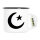 Emaille Tasse Halbmond und Stern Islam 300ml Vintage Emaille Becher