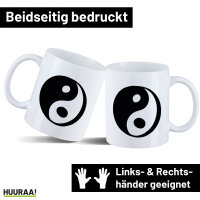 Kaffeetasse Yin und Yang Taoismus 330ml