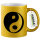 Glitzertasse Yin und Yang Taoismus 330ml