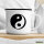 Emaille Tasse Yin und Yang Taoismus 300ml Vintage Emaille Becher